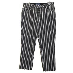 Almost new Democracy Jean Size 12 - Black and with white stripes